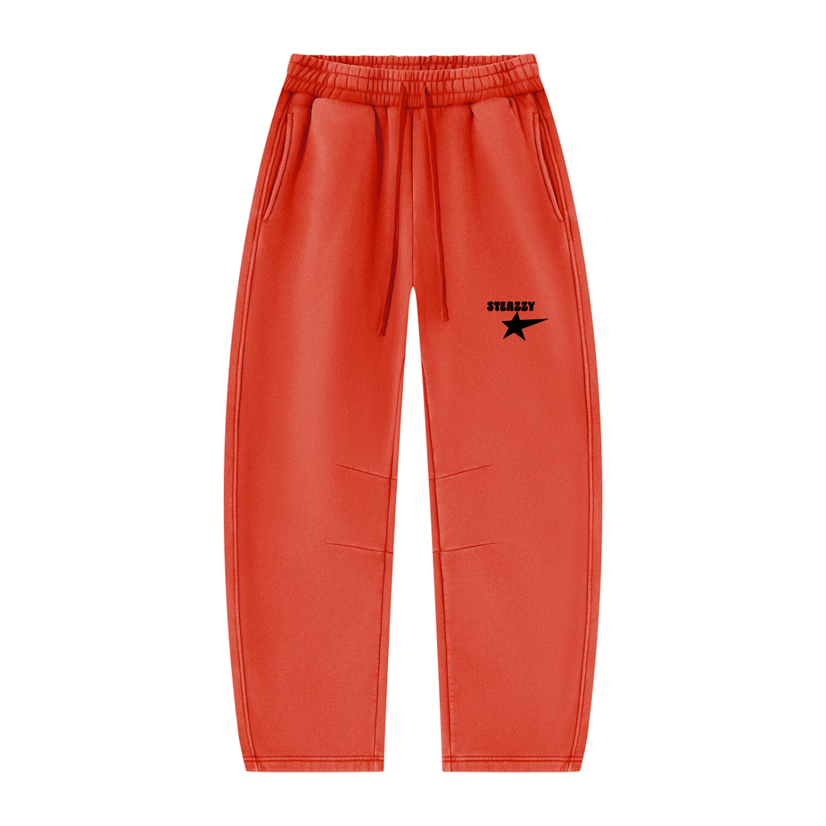 STEAZZY Vintage Wash Barrel Leg Fleece Sweatpants – Unisex