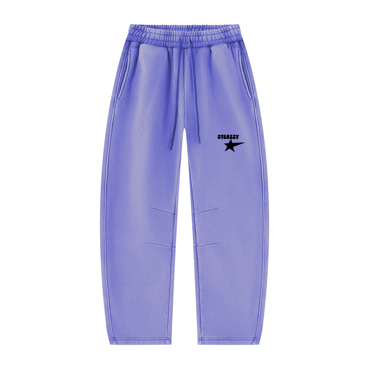 STEAZZY Vintage Wash Barrel Leg Fleece Sweatpants – Unisex