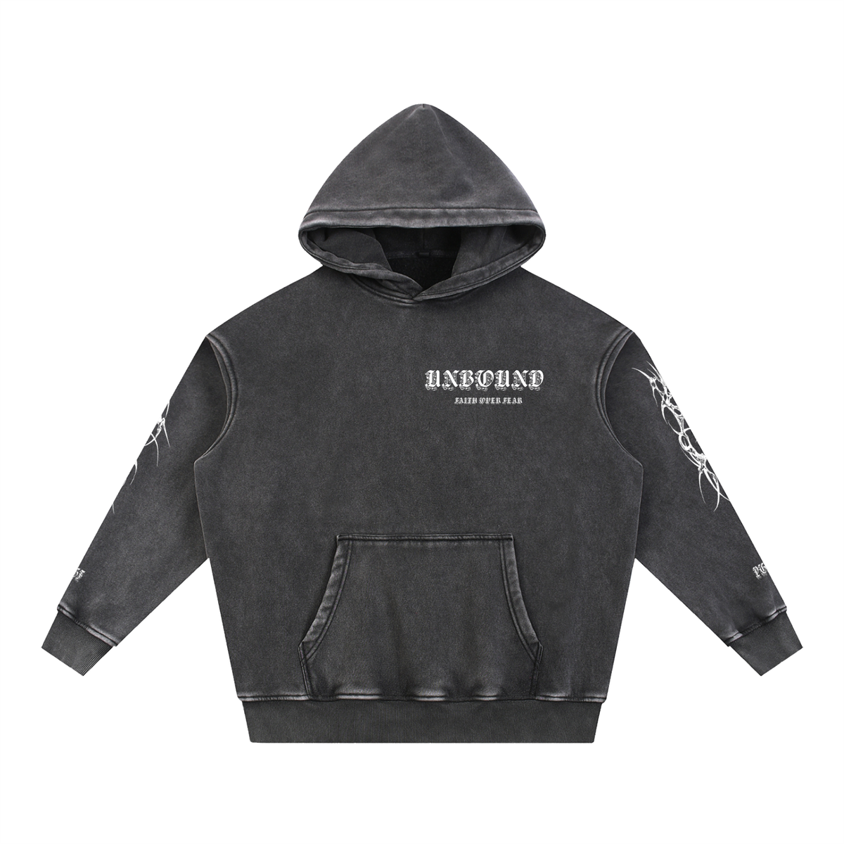 STEAZZY Snow Wash Fleece Oversize Hoodie