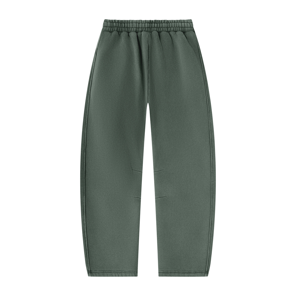 STEAZZY Vintage Wash Barrel Leg Fleece Sweatpants – Unisex