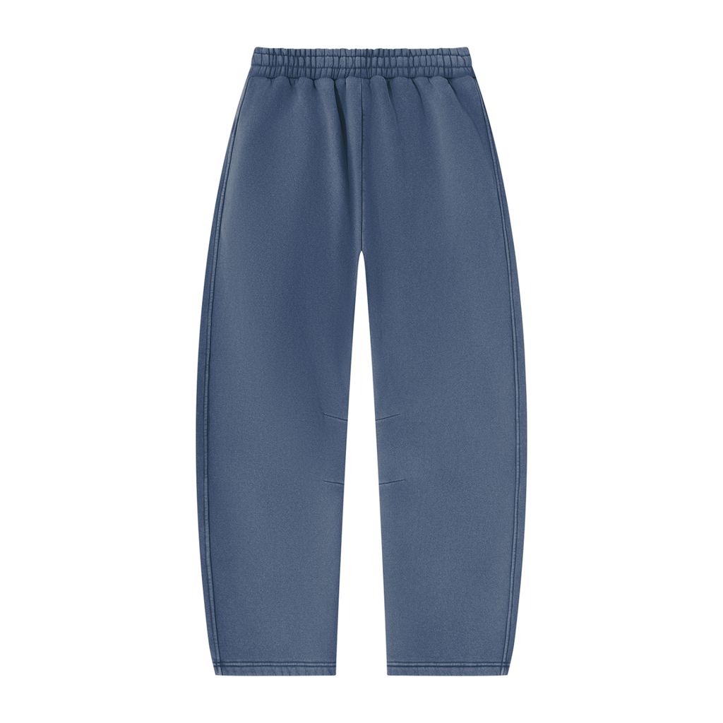 STEAZZY Vintage Wash Barrel Leg Fleece Sweatpants – Unisex