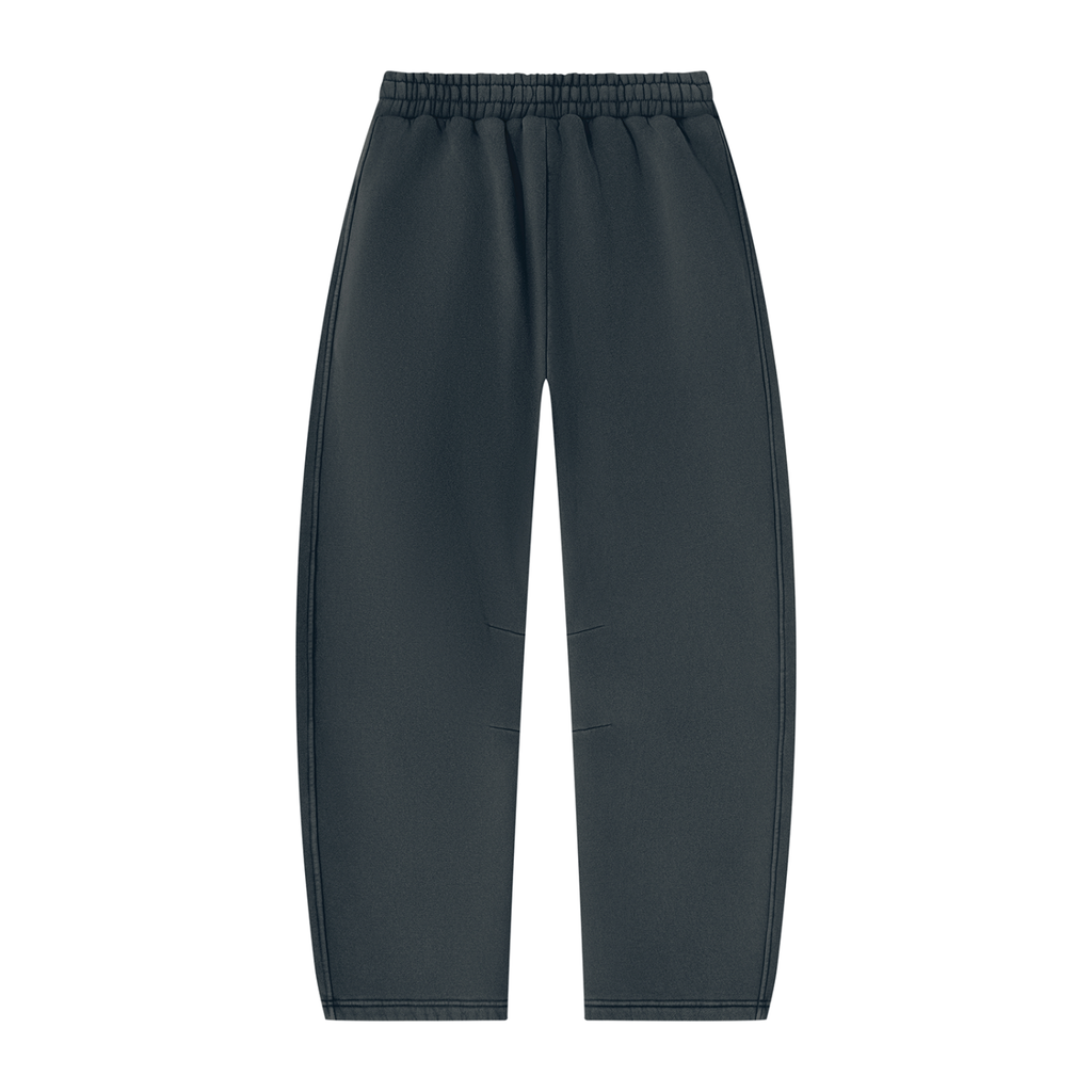 STEAZZY Vintage Wash Barrel Leg Fleece Sweatpants – Unisex