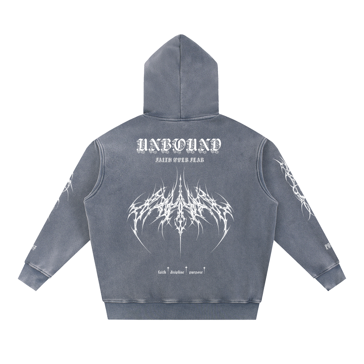 STEAZZY Snow Wash Fleece Oversize Hoodie