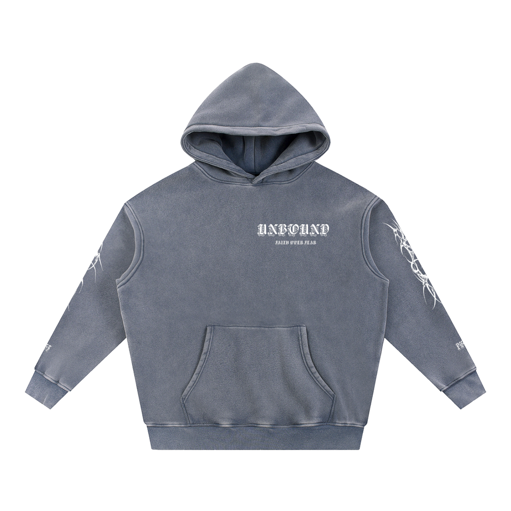 STEAZZY Snow Wash Fleece Oversize Hoodie