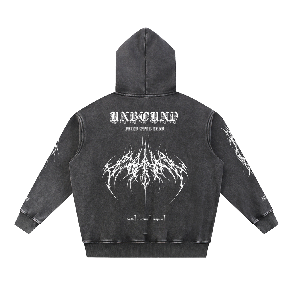 STEAZZY Snow Wash Fleece Oversize Hoodie