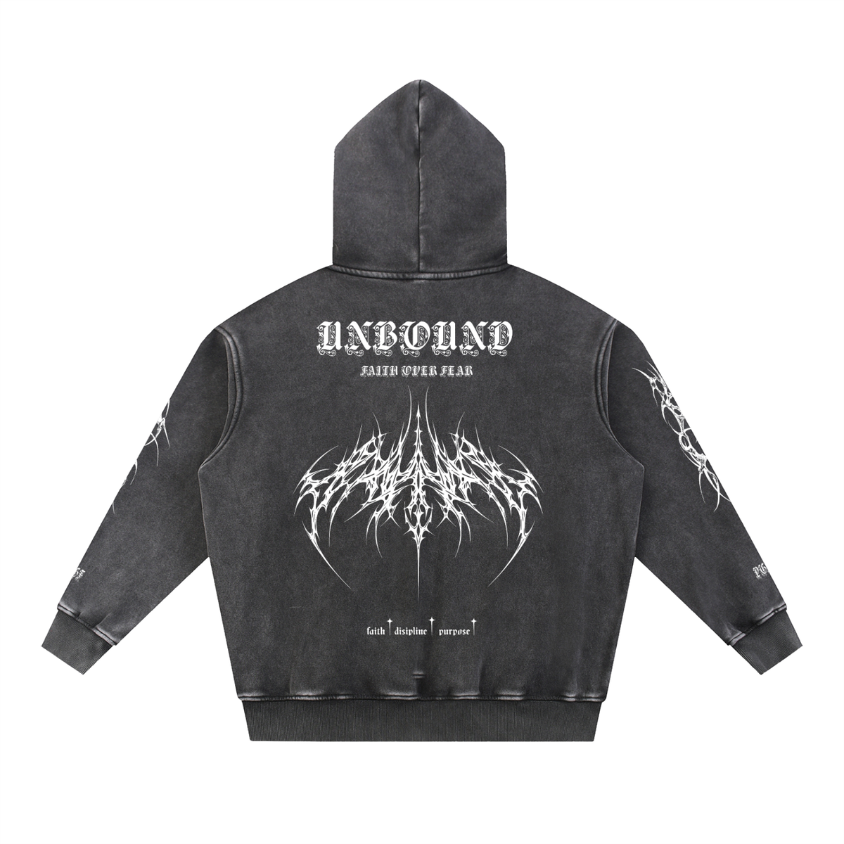 STEAZZY Snow Wash Fleece Oversize Hoodie